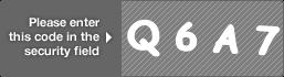 captcha code for visual authentication  letter Q number 6 letter A number 7