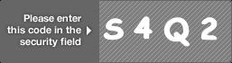 captcha code for visual authentication  letter S number 4 letter Q number 2