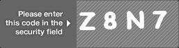 captcha code for visual authentication  letter Z number 8 letter N number 7