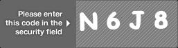 captcha code for visual authentication  letter N number 6 letter J number 8