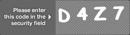 captcha code for visual authentication  letter D number 4 letter Z number 7